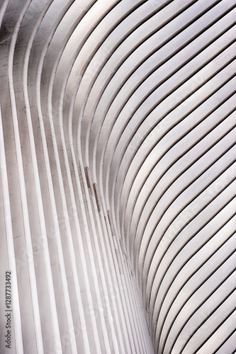 Architectural Ribs With Light And Shadow