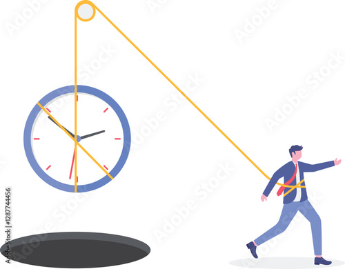 Social media illustration, business concept, web design

