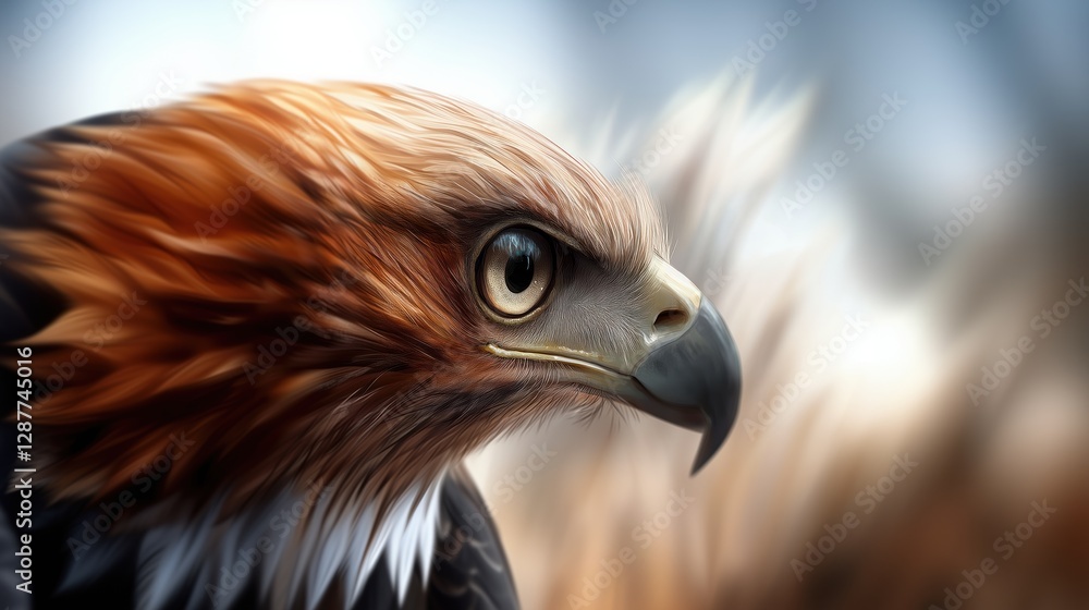 Portrait of bald eagle, symbol of America