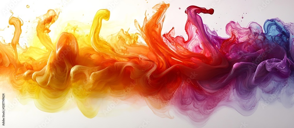 Abstract Colors Mixing Art Abstract Colors Mixing Art
