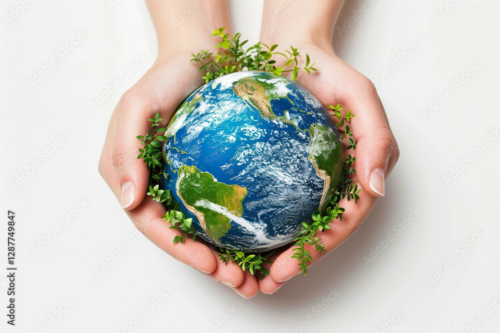 Greeting card with holiday composition for world environment day, abstract vivid composition consists of fictional unreal fantastic vision on background Greeting card with holiday composition for world environment day, abstract vivid composition consists of fictional unreal fantastic vision on background
