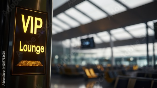 Exclusive VIP lounge at the airport showcasing modern design and spacious seating area for travelers seeking comfort