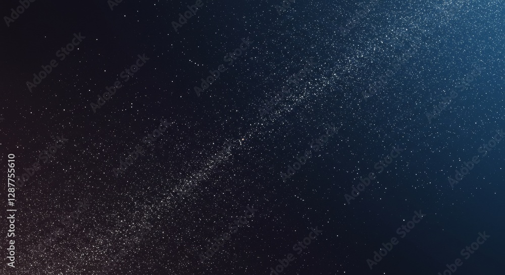 Obraz premium Starry night sky with scattered stardust