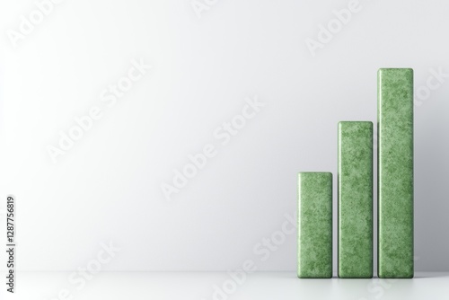 Green bar graph showing growth and success.