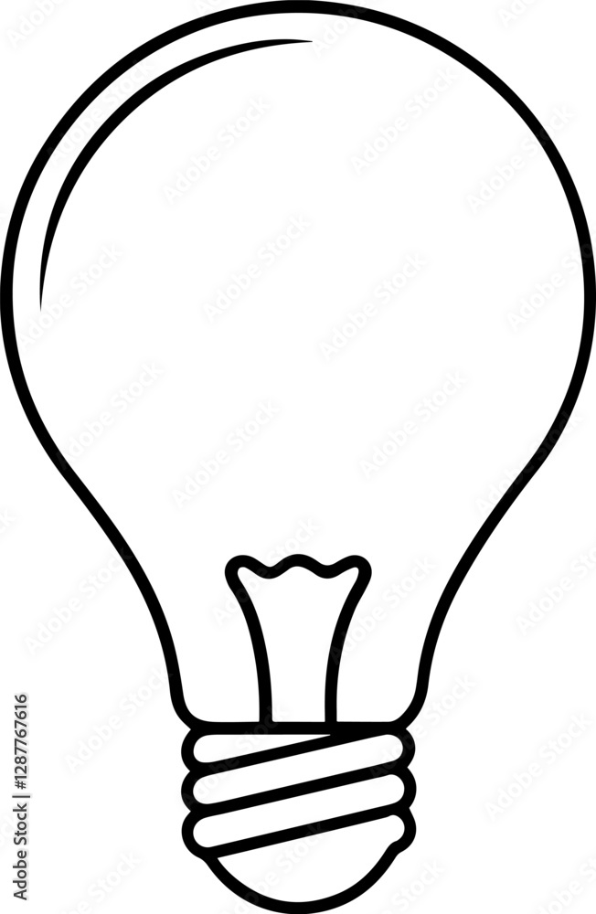 light bulb outline vector illustration light bulb outline vector illustration