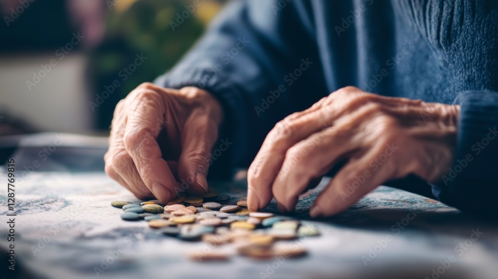 Dementia symptoms leading to repetitive actions. Featuring confusion and frustration Dementia symptoms leading to repetitive actions. Featuring confusion and frustration