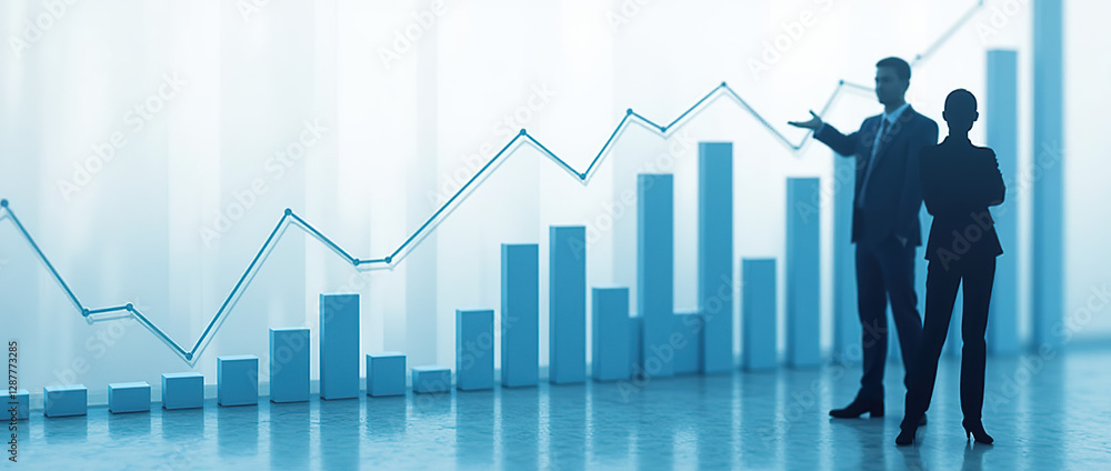Growth chart: strategic partnership for success. Growth chart: strategic partnership for success.