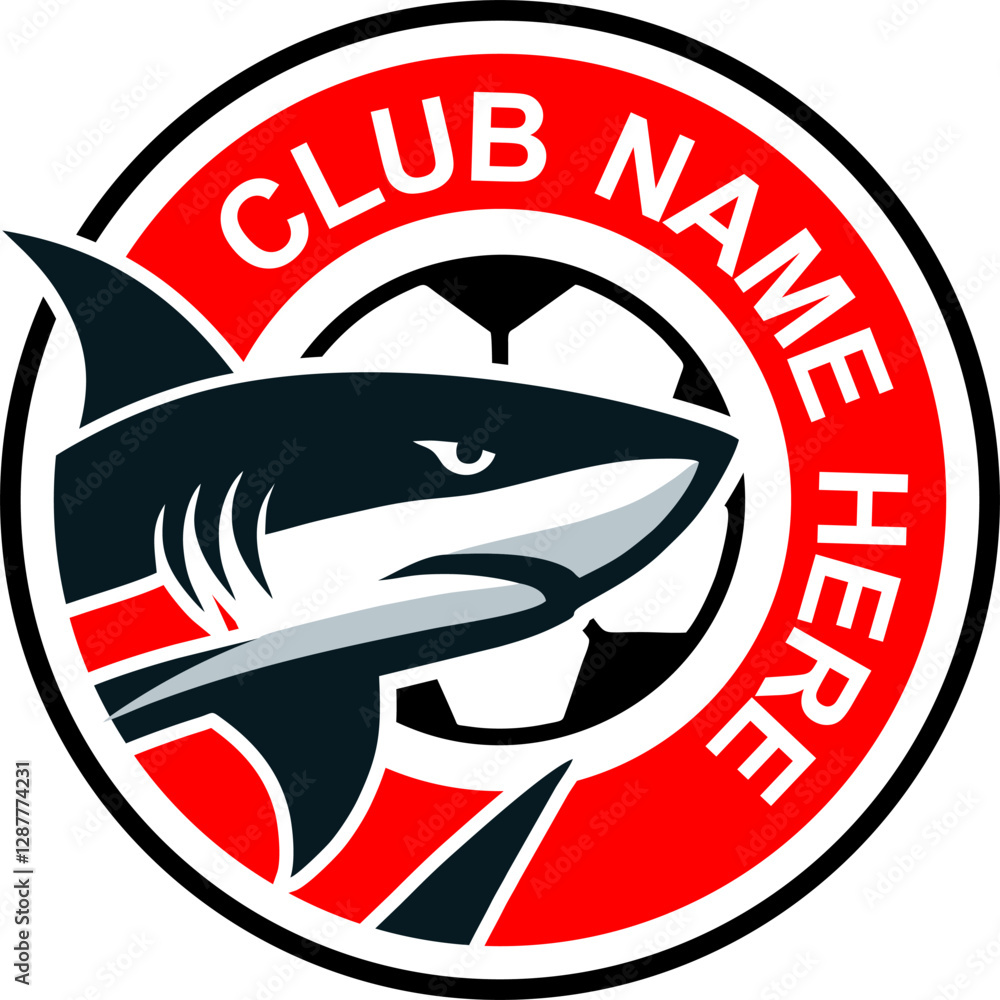 Obraz premium Shark Club Football.eps