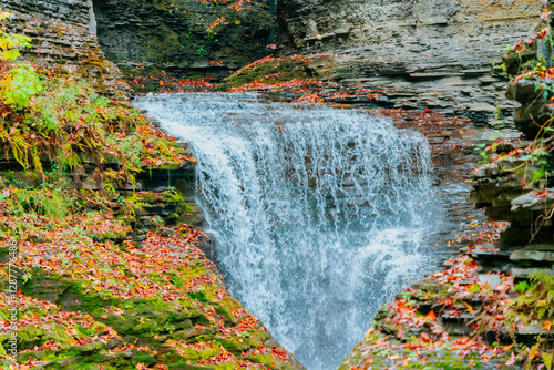 Beautiful Autumn in Watkins Glen State Park