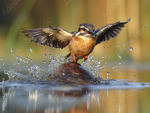 Kingfisher Takes Flight