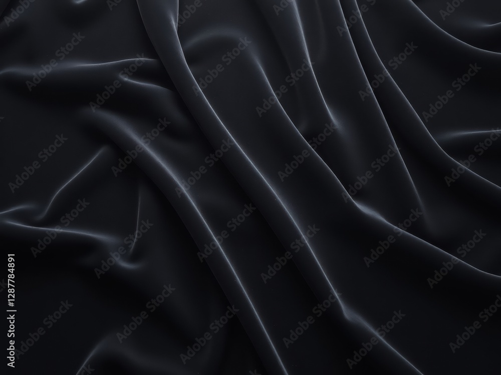 Fototapeta premium Dark Gray Draped Fabric