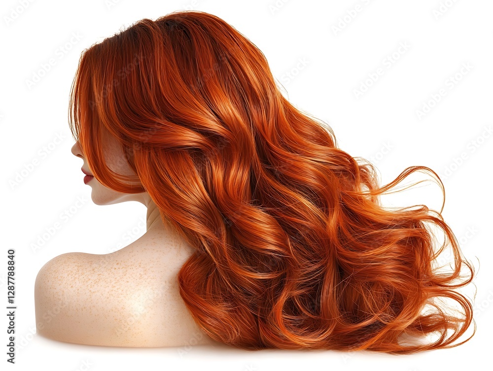 Naklejka premium Red Hair, Mannequin, Studio