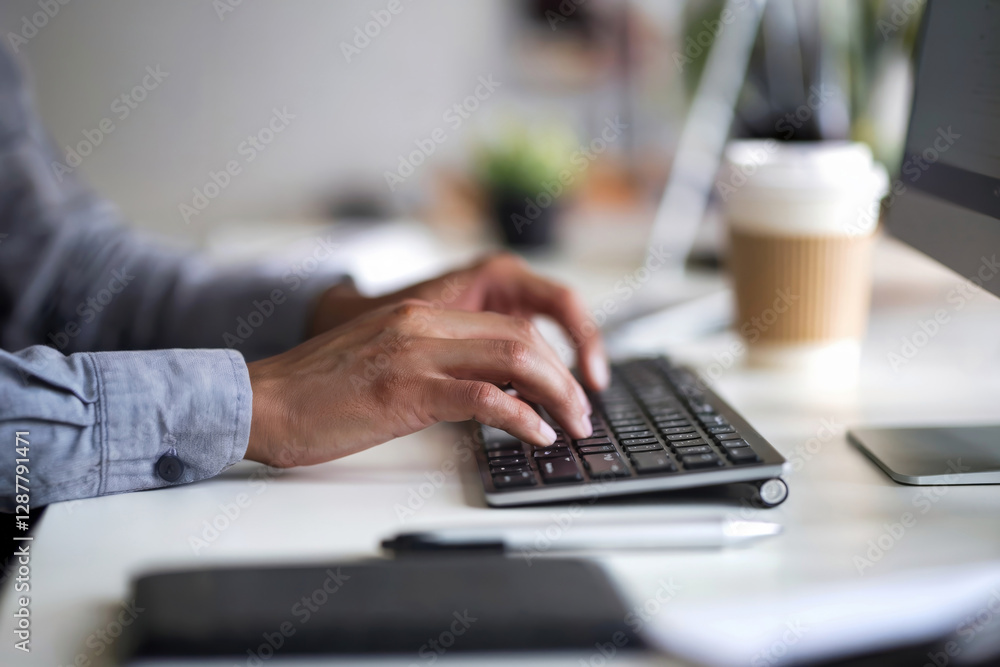 Typing on a Computer Keyboard Typing on a Computer Keyboard