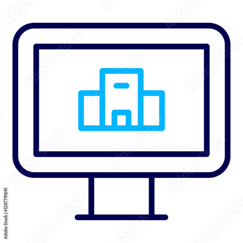Hotel booking Outline Color icon