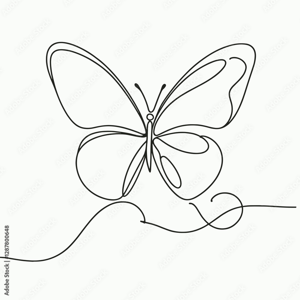 butterfly silhouette thin lines flat colors butterfly silhouette thin lines flat colors