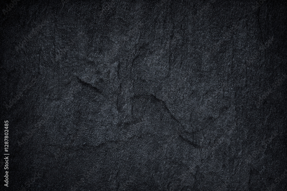 Naklejka premium Dark grey black slate background or texture