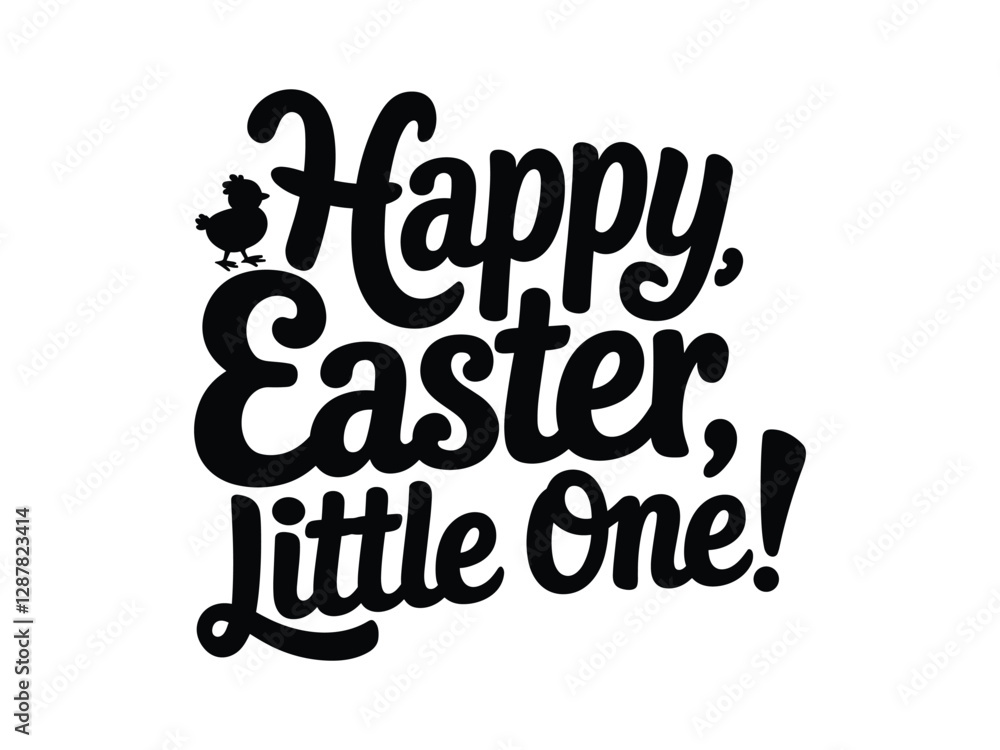 Obraz premium Cute Easter Quotes T-Shirt with Bunny and Spring Vibes 