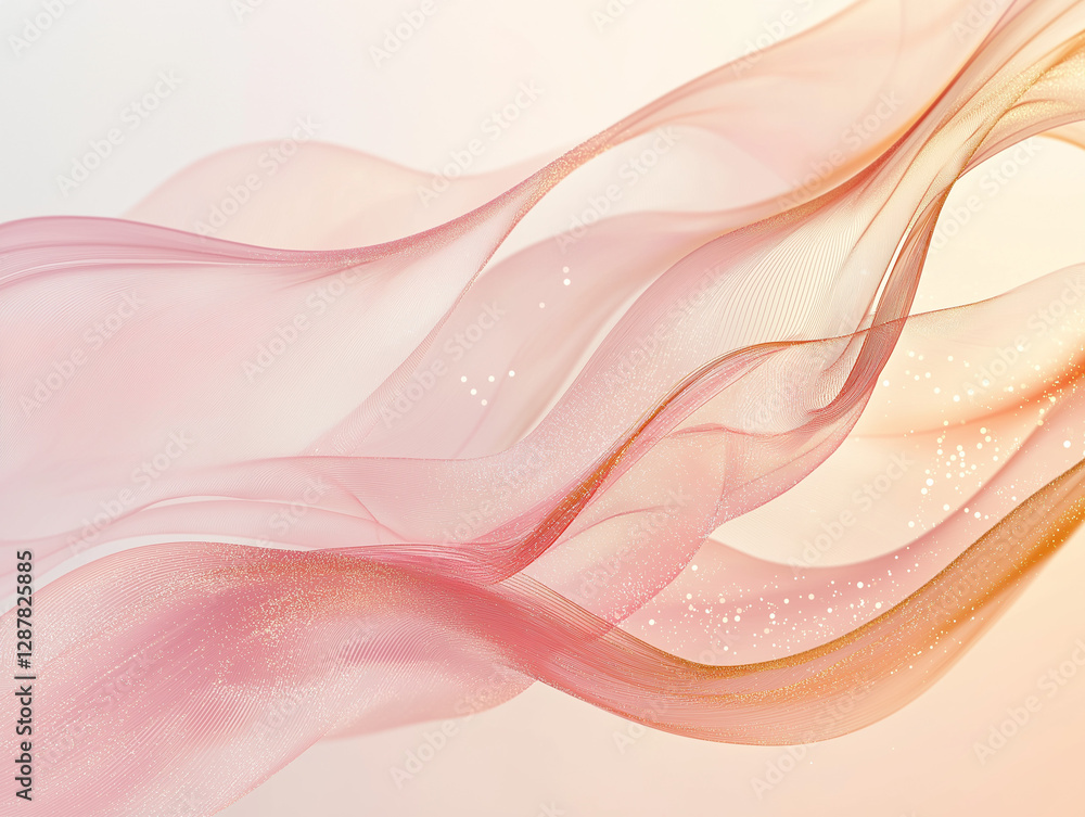Peachy pink background of minimalism and serenity, with its flowing waves, warm pastel tones, and glowing light effects. Peachy pink background of minimalism and serenity, with its flowing waves, warm pastel tones, and glowing light effects.