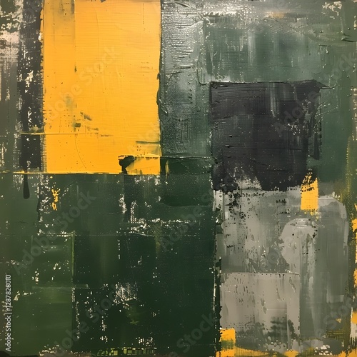 Wallpaper Mural Expressive Abstract Painting Exploring the Passage of Time through Layers and Gestures Torontodigital.ca