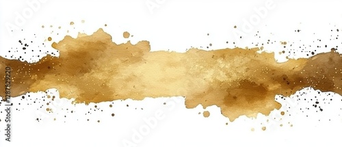 Abstract watercolor splash in warm tones