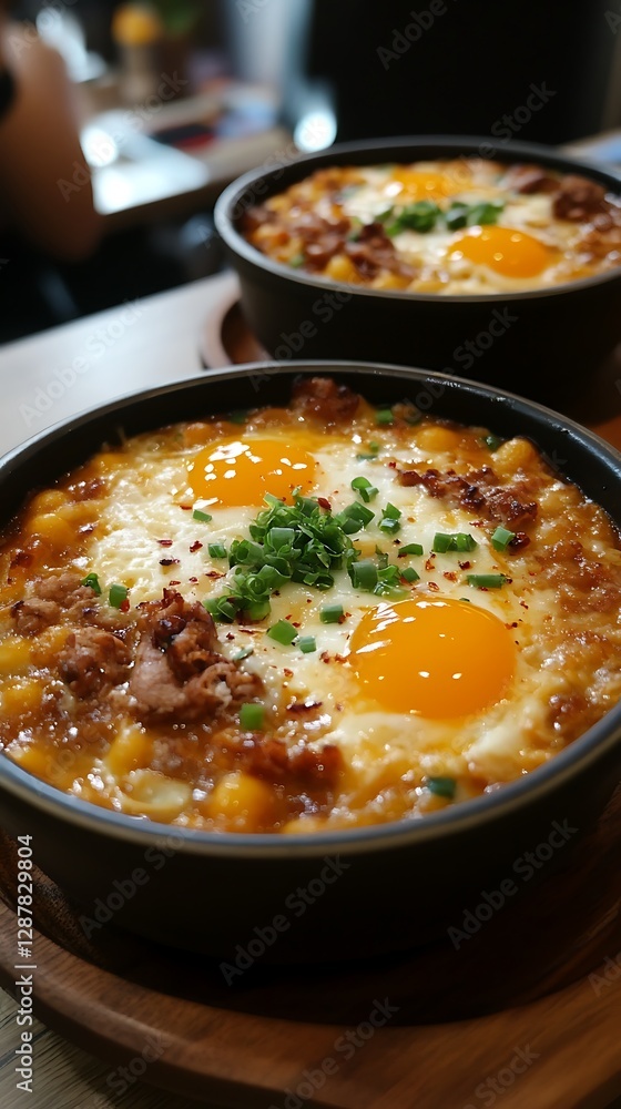 Cafe Dish of Rice, Eggs, & Tuna