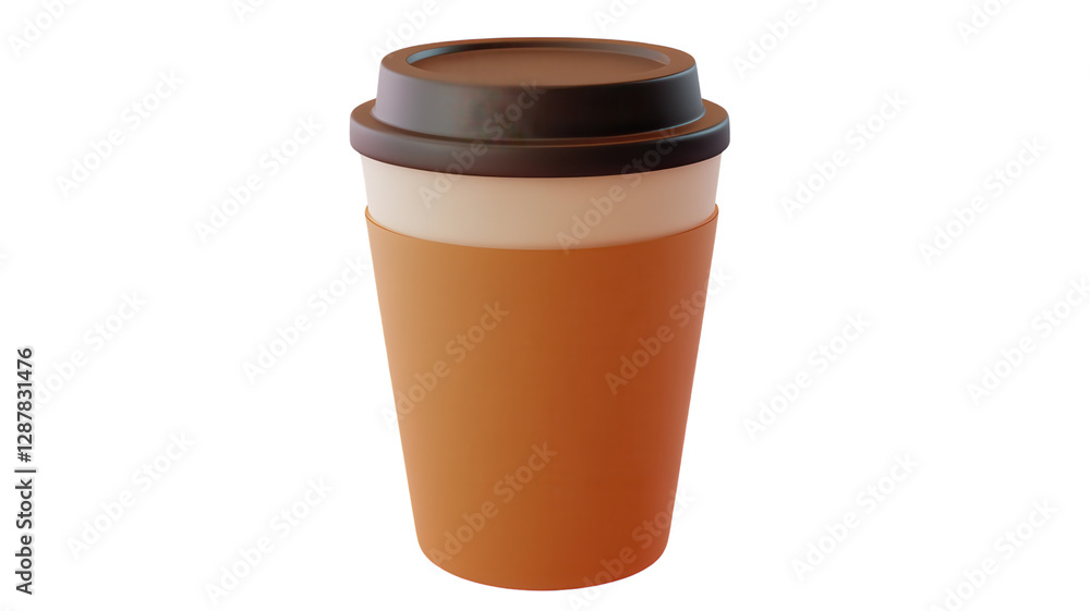 Reusable coffee cup designed for eco-friendly drinking options at cafes or on the go in a modern urban environment