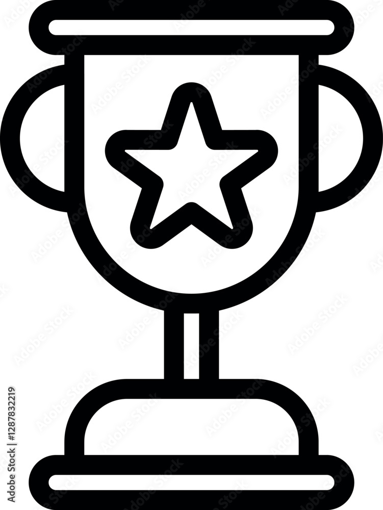 vector illustration of a winner trophy vector illustration of a winner trophy