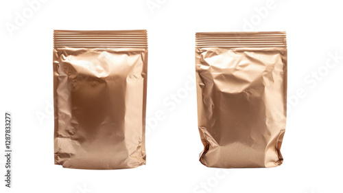 Obraz na płótnie High-quality metallic packaging used for food or product storage with resealable feature and versatile design options w salonie