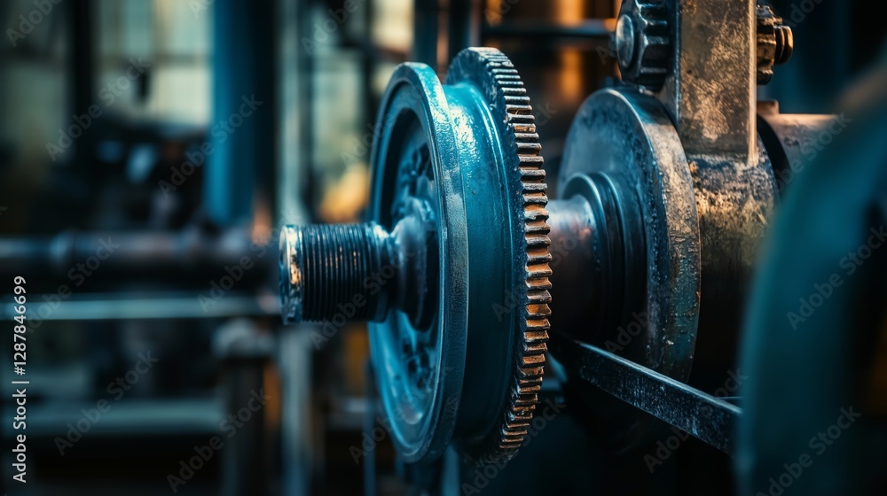 Obraz premium The Beauty of Gears in the Industrial Age