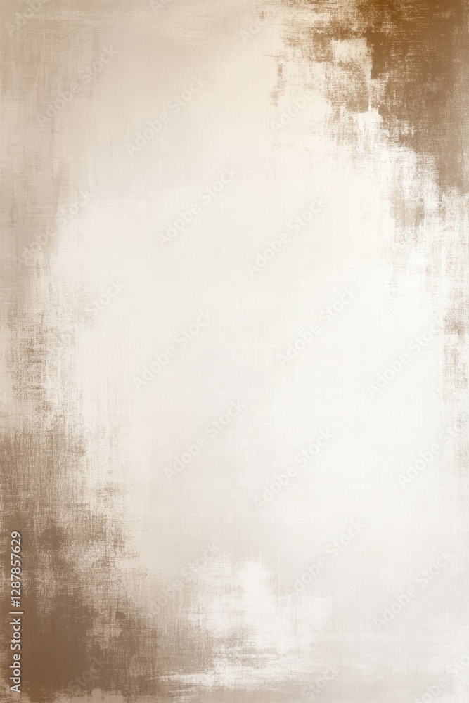 Fototapeta premium Abstract painting with layered textures and earth tones, creating a modern and neutral aesthetic