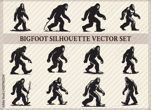 Bigfoot Animal Mysterious and Intriguing Bigfoot Creature Designs for Creative Projects