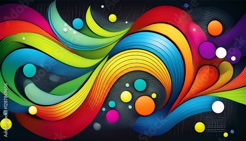 full color abstract