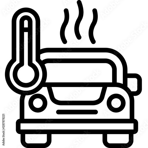 Car Overheat Icon