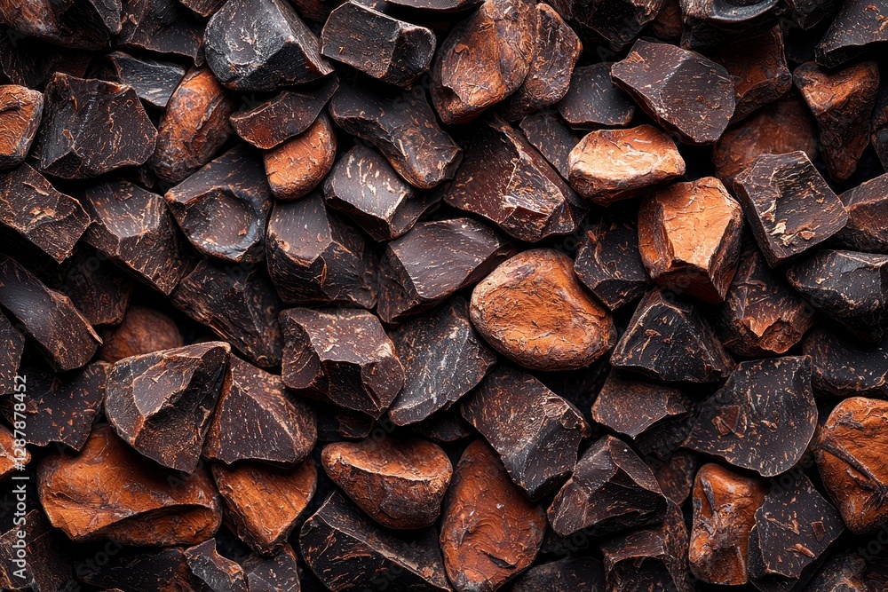 Rich Dark Chocolate Chunks Background Texture Rich Dark Chocolate Chunks Background Texture