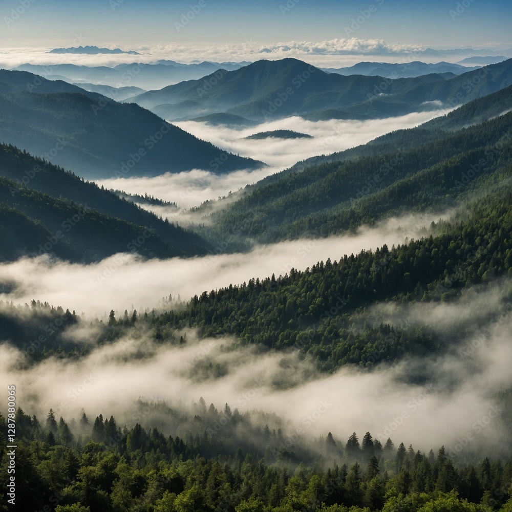 Obraz premium sunrise in the mountains