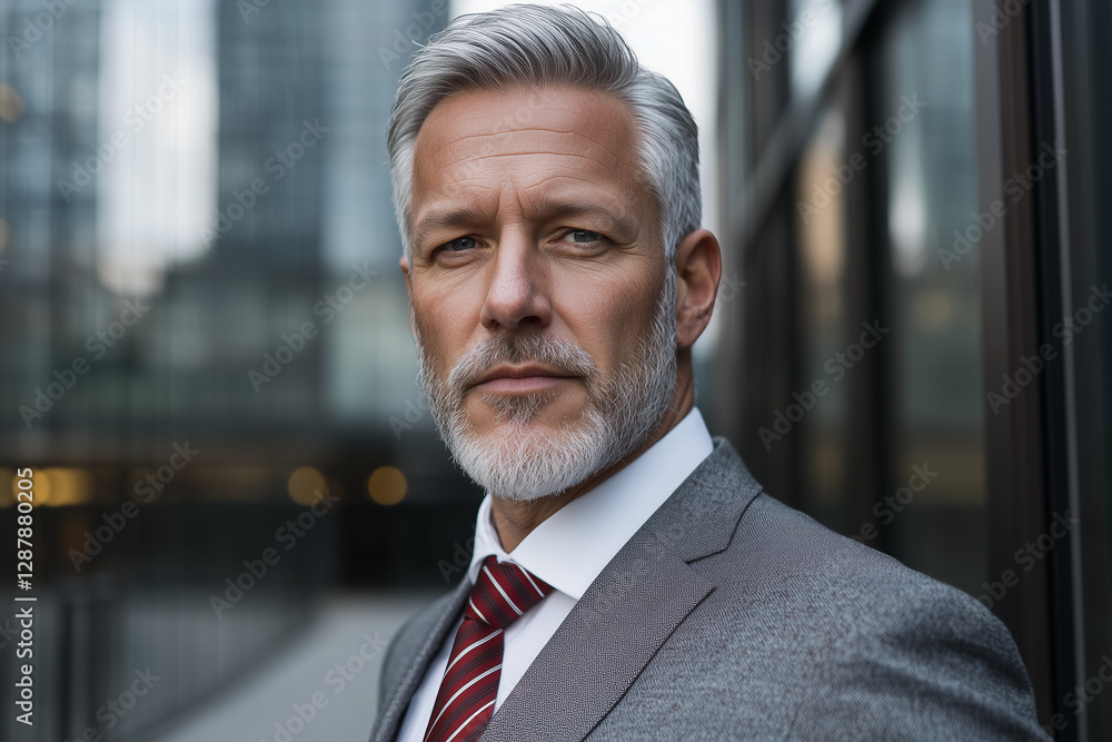 Fototapeta premium Senior Businessman grey hair