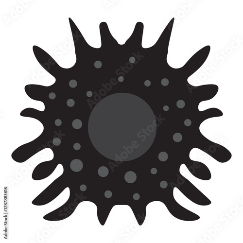 Macrophage glyph icon