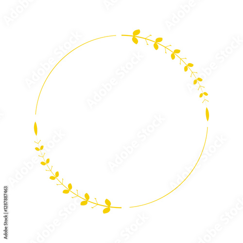Gold Emblem Of Laurel Wreath