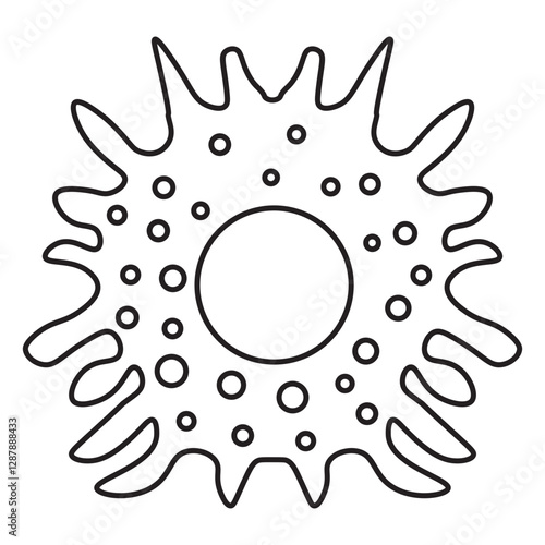 macrophage line icon