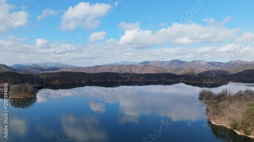 a lake-like sky