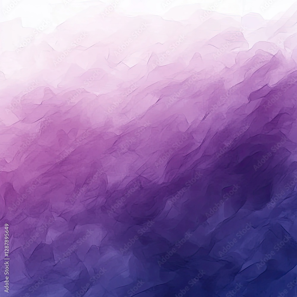 Obraz premium Deep indigo and purple watercolor gradient watercolor design, isolated on white background