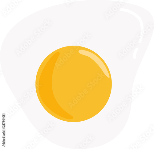 fried egg vector illustration