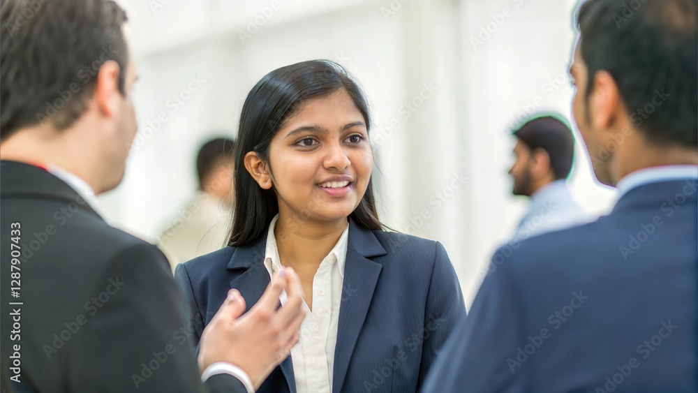 Indian Female CEO Networking at a Business Event
Indian Female CEO Networking at a Business Event