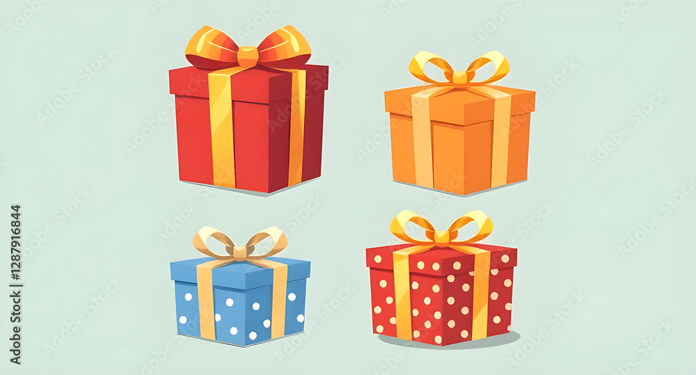 Fototapeta premium set of gift boxes