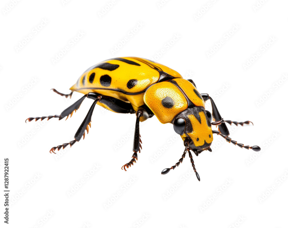 Yellow bug isolated on white, png Yellow bug isolated on white, png