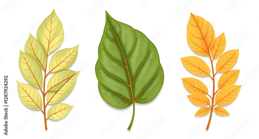 Obraz premium set of autumn leaves