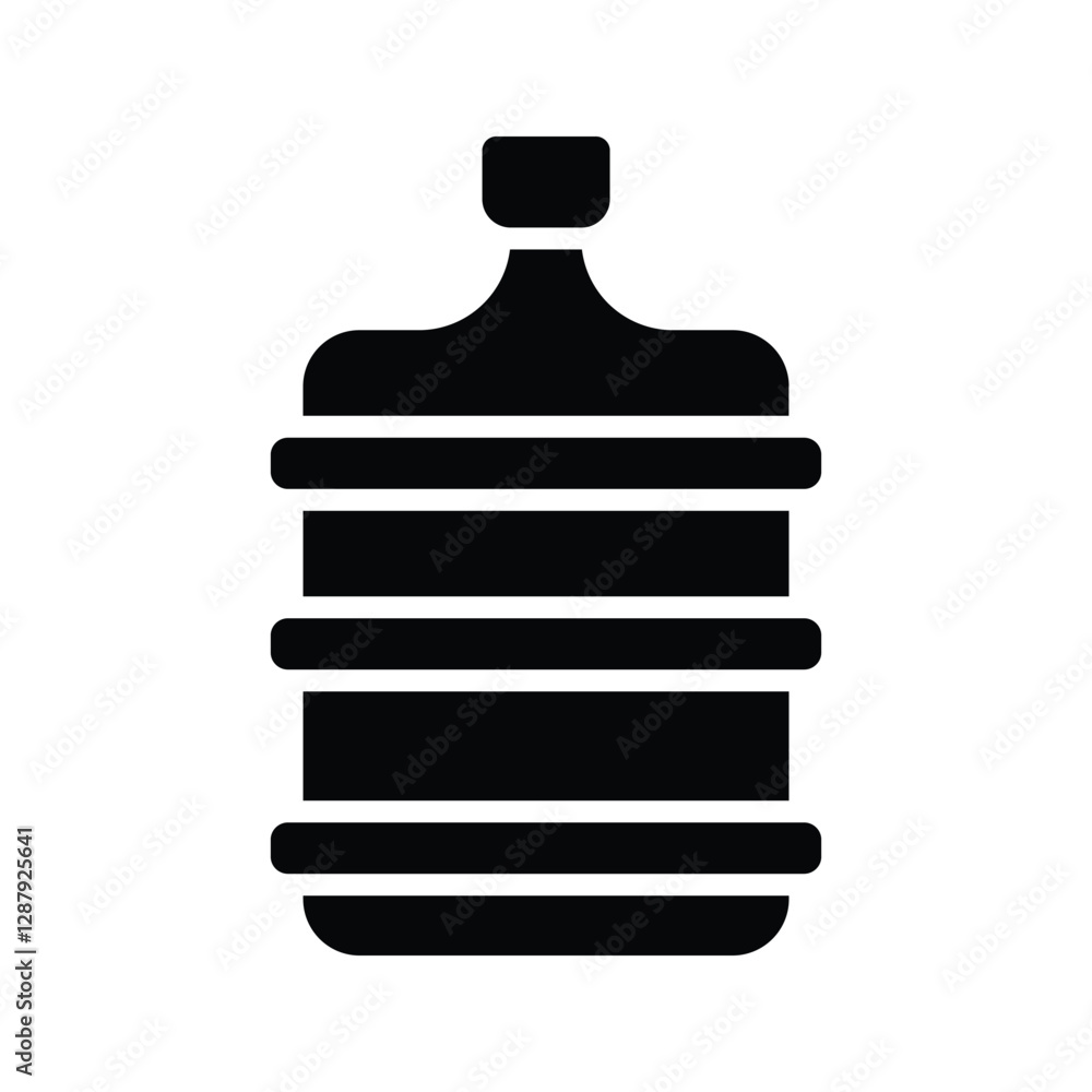 Gallon Icon. Illustration of a Gallon of Water. Gallon Icon. Illustration of a Gallon of Water.