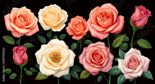 illustration of rosses