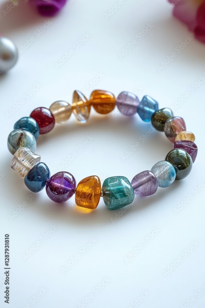 A beautiful natural stone bracelet featuring unique gemstones and intricate designs for a stunning accessory. A beautiful natural stone bracelet featuring unique gemstones and intricate designs for a stunning accessory.
