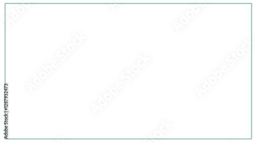blue green regtangle frame basic shape
